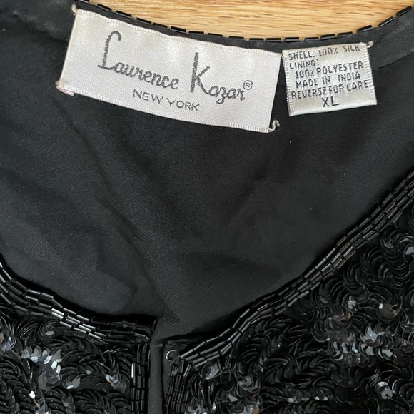 Vintage Black Sequin Jacket - Picture 5 of 11